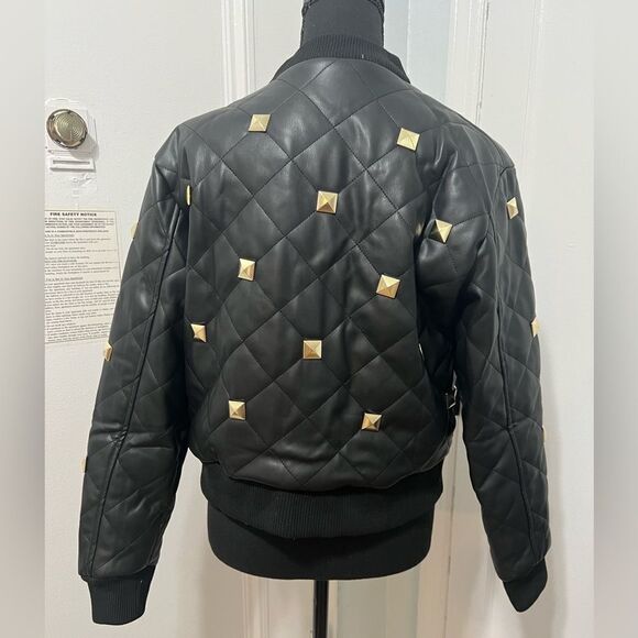 Fashion nova Jorja bomber jacket in size large black - Picture 5 of 12